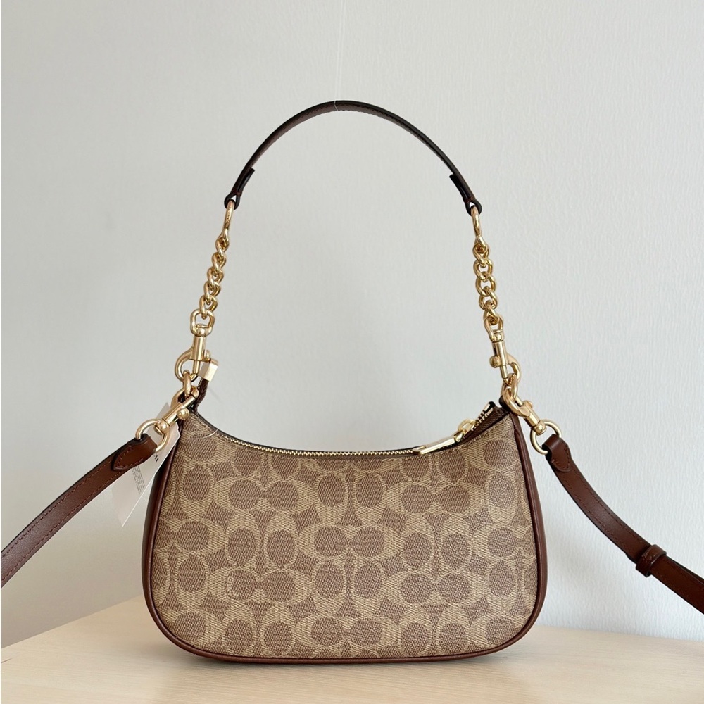 😍😍😍Teri Coach shoulder bag brown - Picture 2 of 8